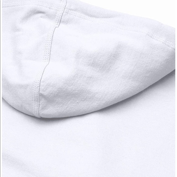 White Champion Zip Up Hoodie - Picture 2 of 3